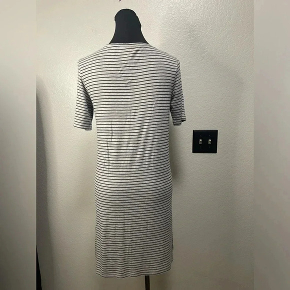 H&M Divided Grey and Black Striped Shirt Dress Size XS - Picture 5 of 7